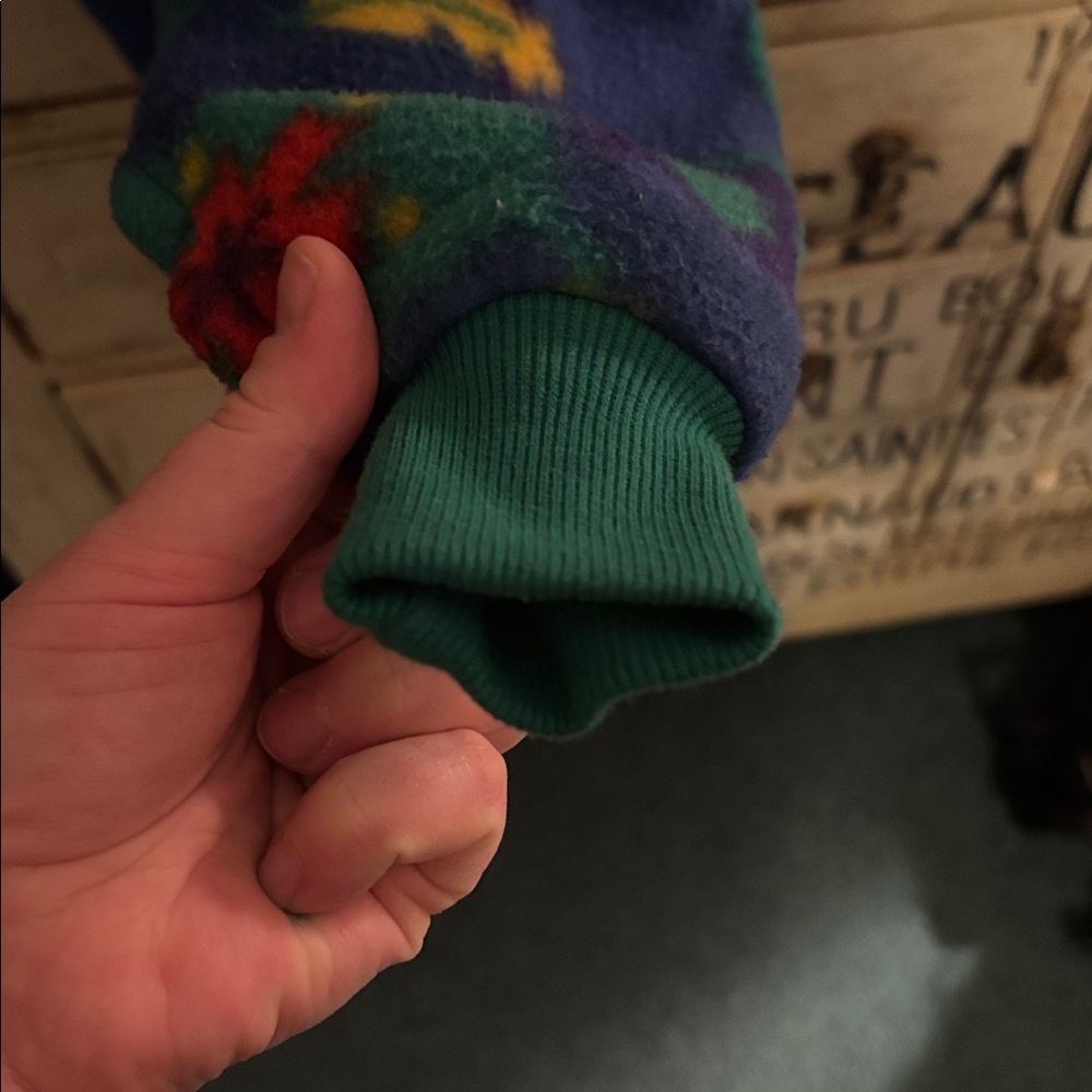 Gymboree Blue and Green Kids Overalls with Red Pocket - Picture 6 of 9